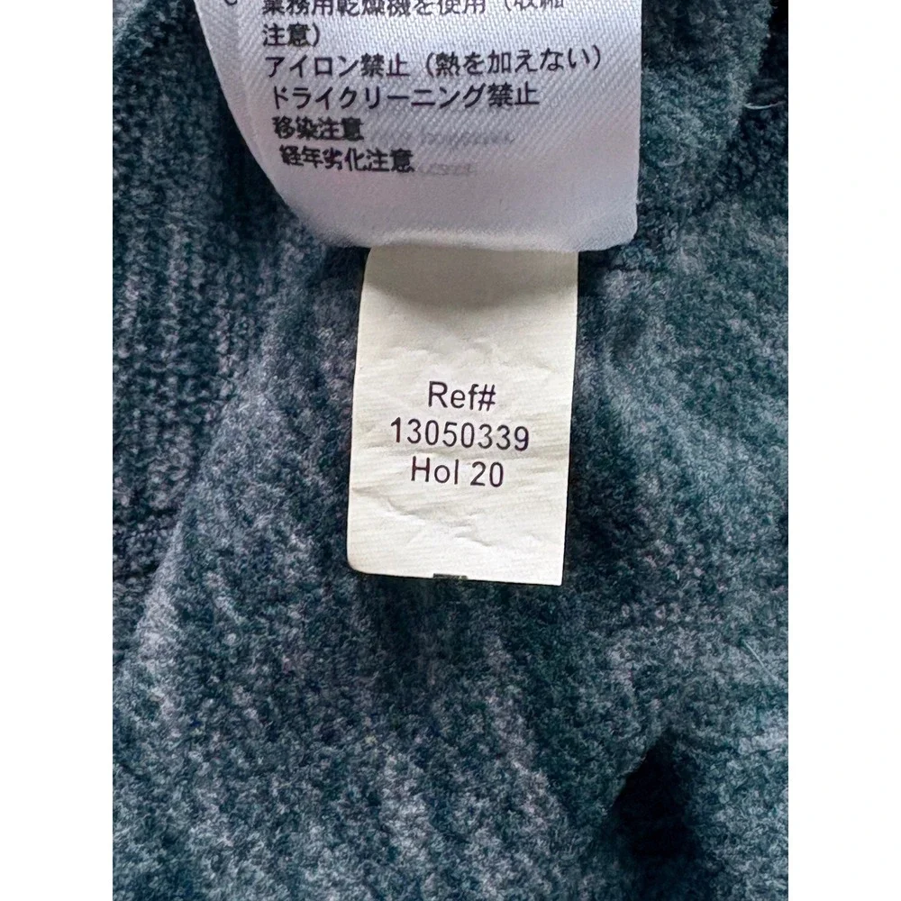 Eddie Bauer First Ascent Mens T2XL 1/4 Zip Fleece Pullover Gray Space Dye‎